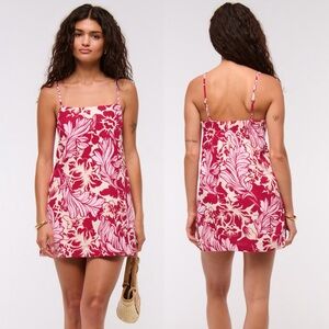 Abercrombie & Fitch Linen-Blend Button Skort NWT